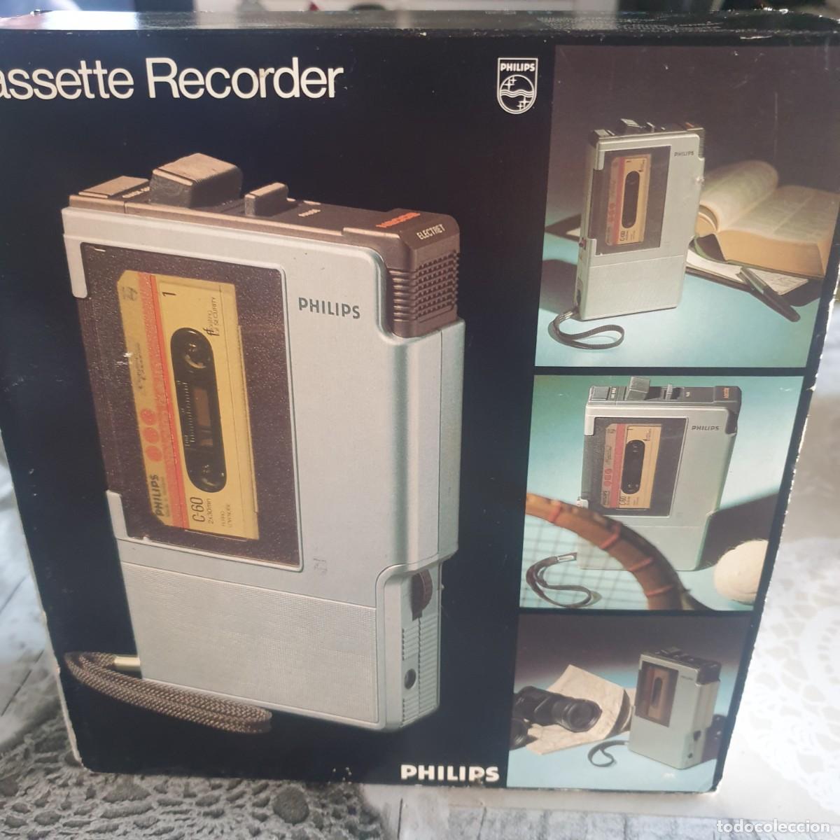 Radios antiguas: CASSETTE RECORDER N 2002 , PHILIPS - Foto 2