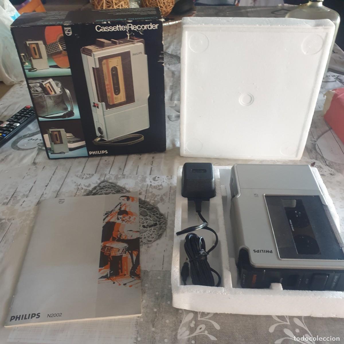 Radios antiguas: CASSETTE RECORDER N 2002 , PHILIPS - Foto 5