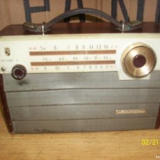 Radios antiguas: ANTIGUA RADIO PORTATIL SANYO-MODELO TS W1- DE MADERA-A REVISAR