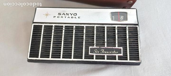 Radios antiguas: RADIO SANYO PORTABLE. SIX TRANSISTOR. NO FUNCIONA - Foto 2