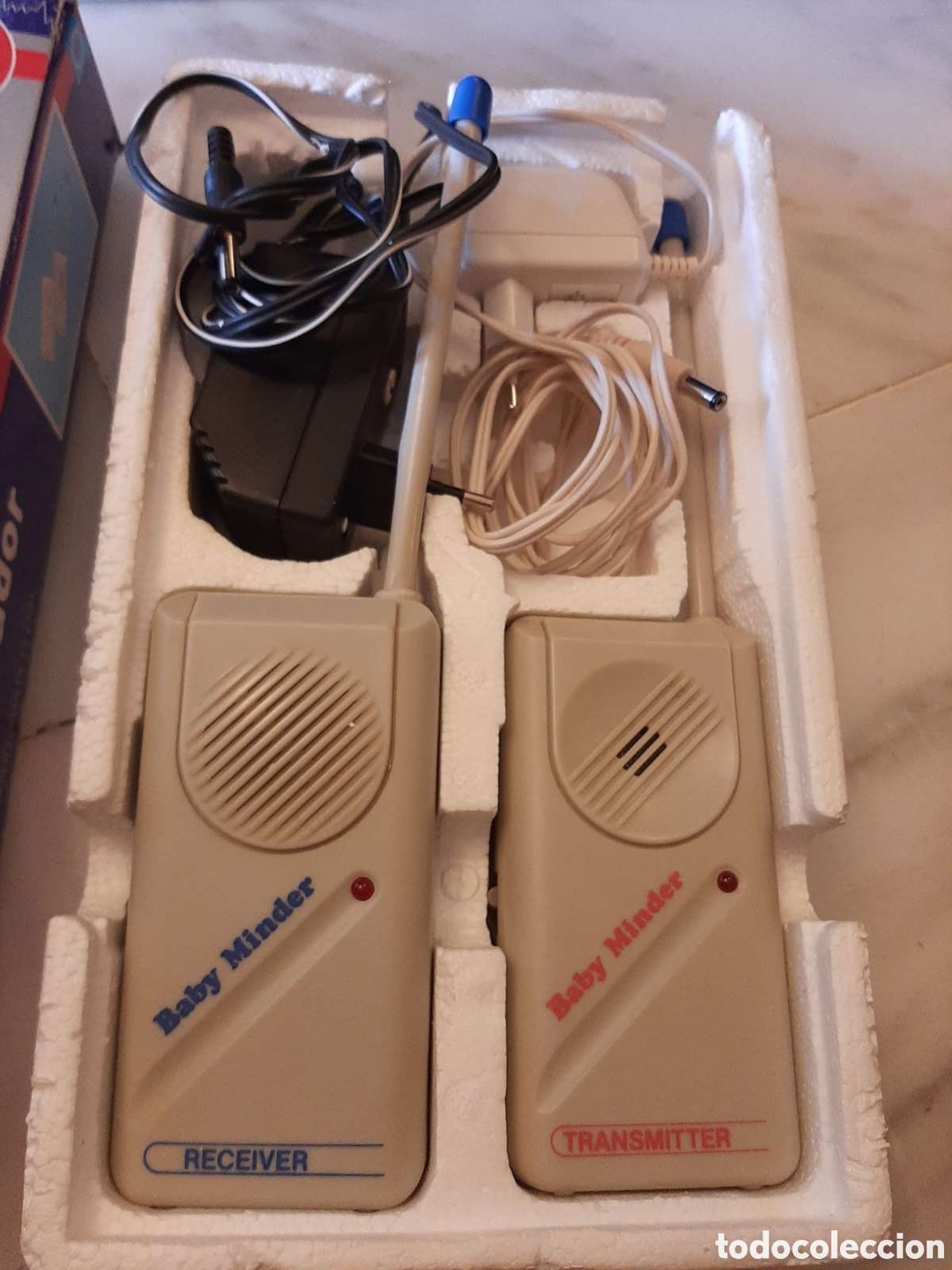Radios antiguas: Antiguo intercomunicador bebe baby minder - Foto 3