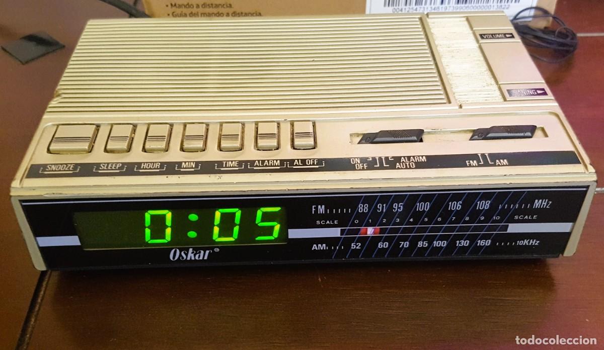 radio-reloj-despertador vintage ”oskar” años 80 - Compra venta en