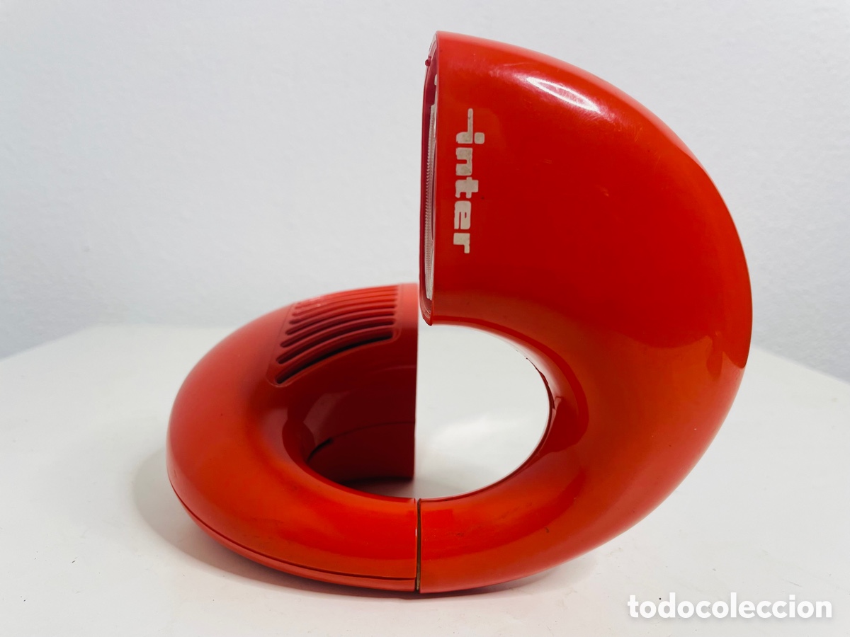 Radios antiguas: Inter Hemisphon Red Space Age Design 1970 - Foto 2