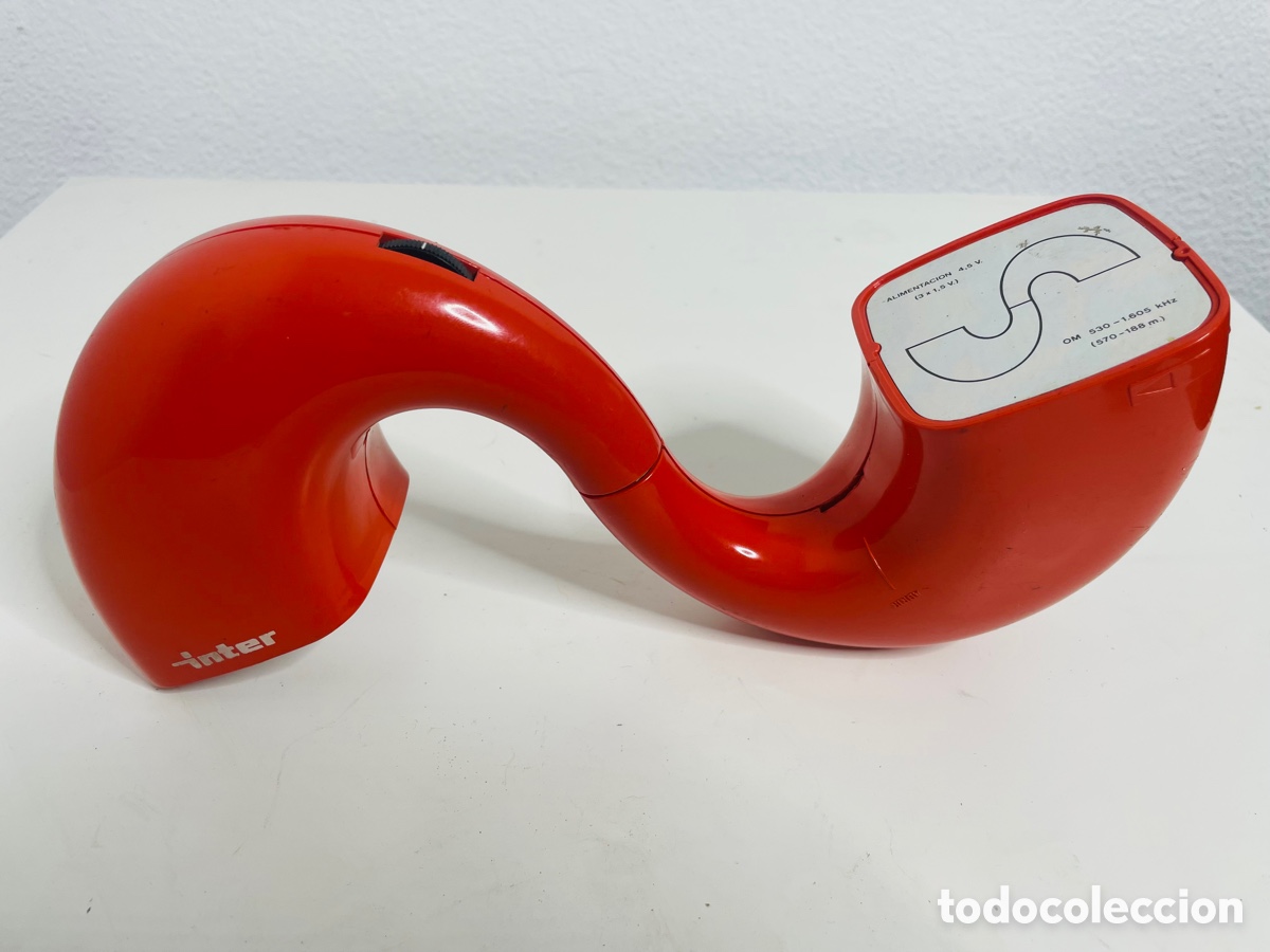 Radios antiguas: Inter Hemisphon Red Space Age Design 1970 - Foto 10