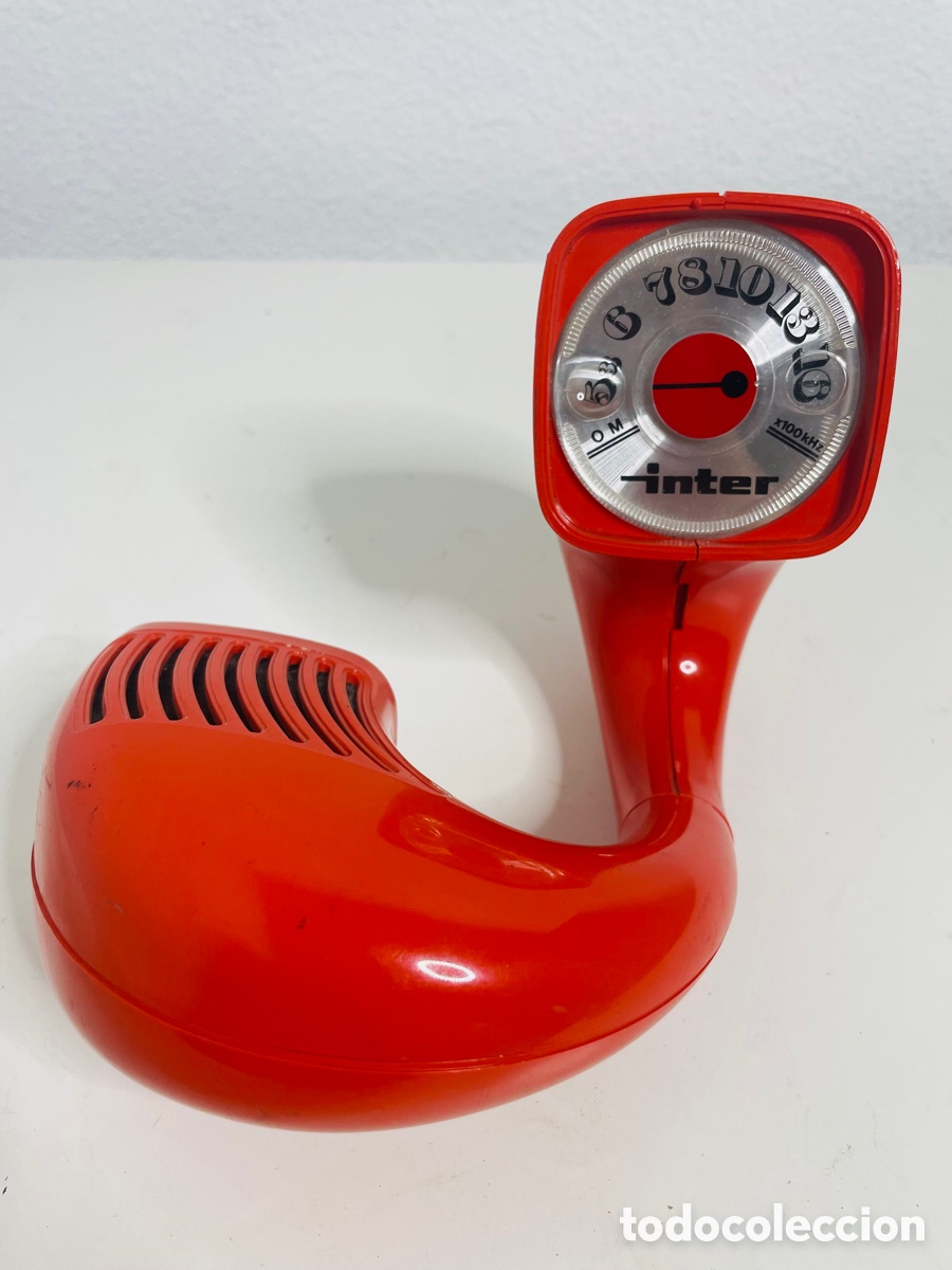 Radios antiguas: Inter Hemisphon Red Space Age Design 1970 - Foto 13