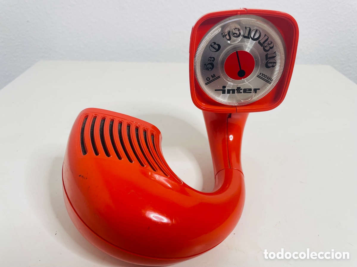 Radios antiguas: Inter Hemisphon Red Space Age Design 1970 - Foto 17