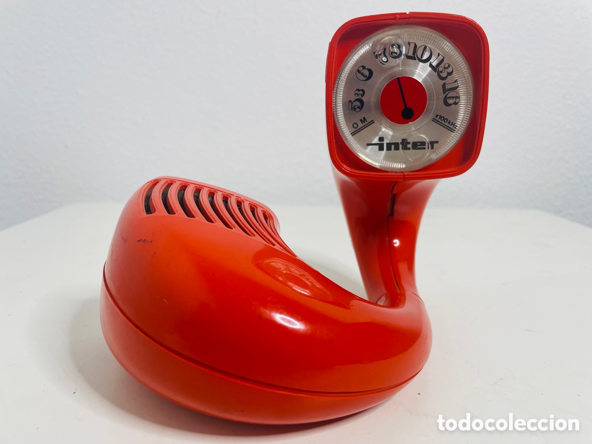Radios antiguas: Inter Hemisphon Red Space Age Design 1970 - Foto 18