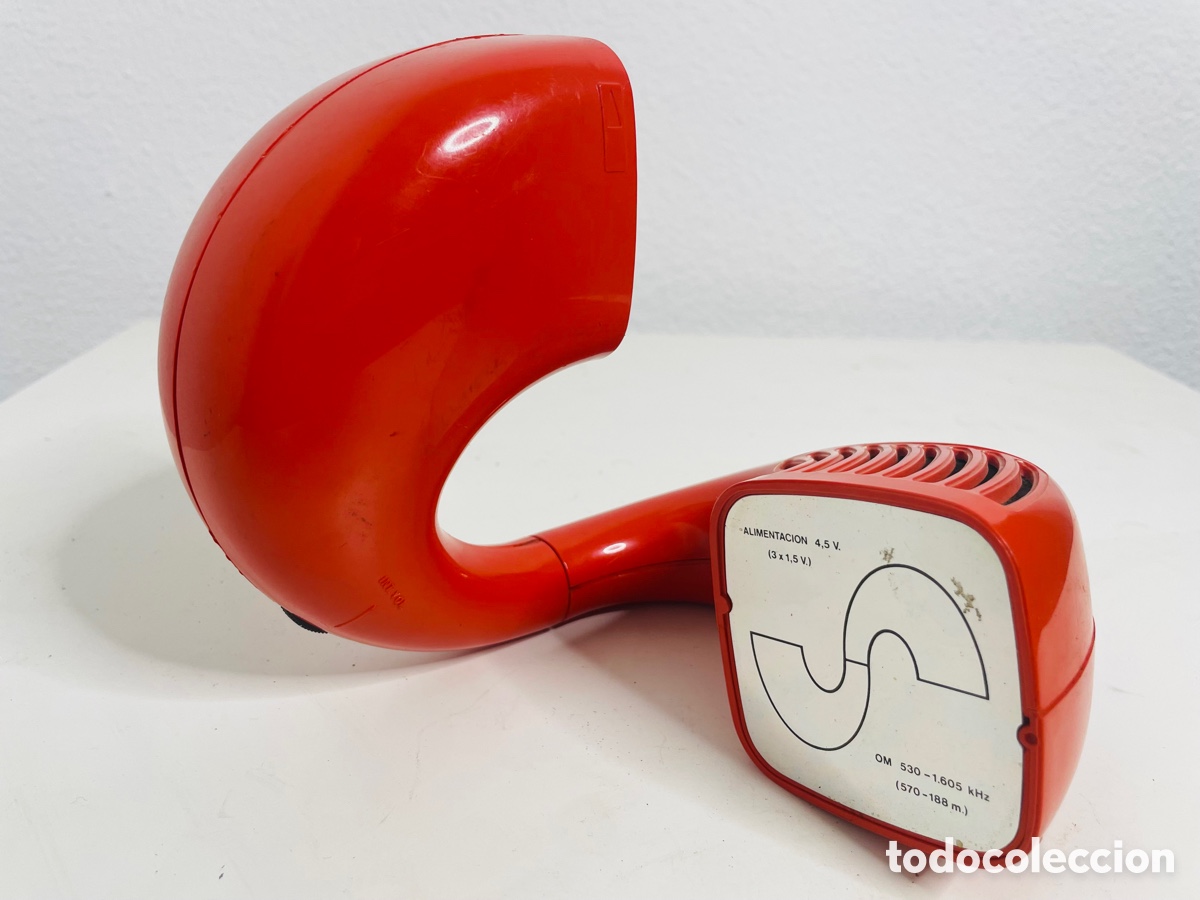 Radios antiguas: Inter Hemisphon Red Space Age Design 1970 - Foto 21