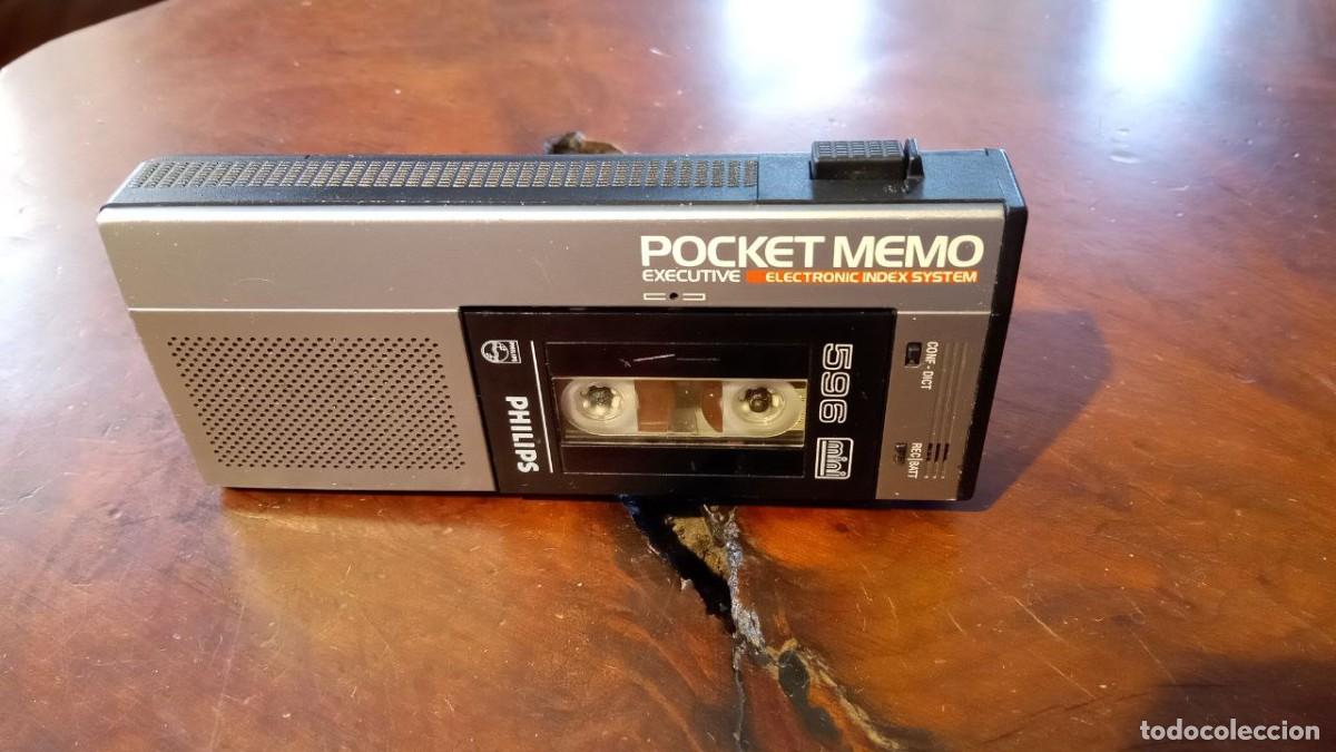 Radios antiguas: POCKET MEMO EXECUTIVE 596 MINI PHILIPS CON CINTA - Foto 1