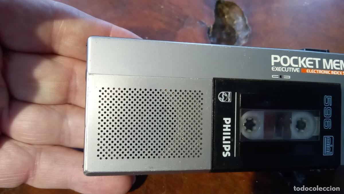 Radios antiguas: POCKET MEMO EXECUTIVE 596 MINI PHILIPS CON CINTA - Foto 3