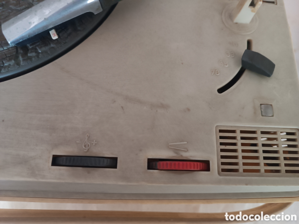 Radios antiguas: Antiguo tocadiscos ASKAR port&aacute;til. - Foto 7