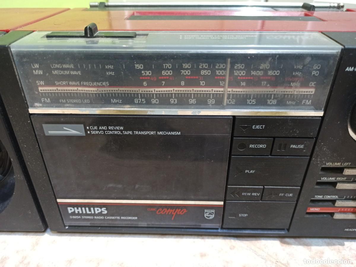Radios antiguas: Radio cassette Philips D8254 - Foto 2