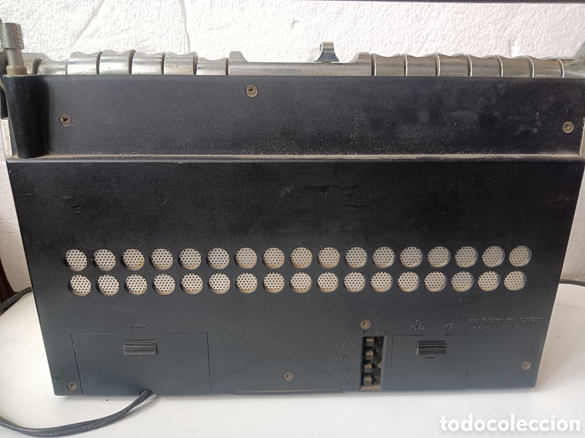 Radios antiguas: RADIO CASSETTE SIEMENS MODELO PIANAR 412 CON CABLE PARA CORRIENTE FUNCIONA - Foto 5