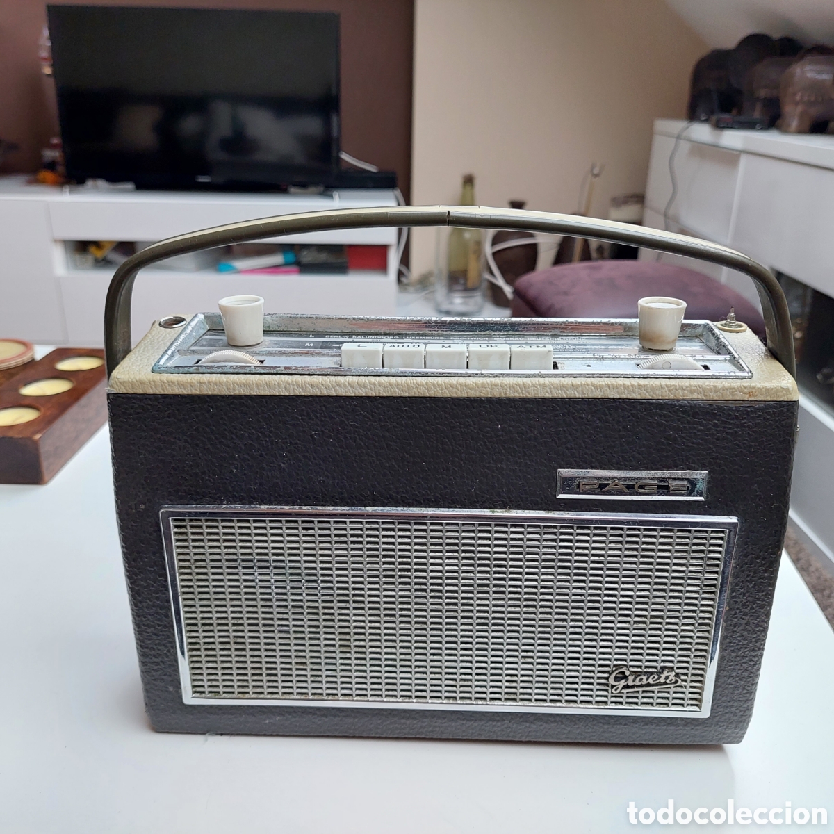 Radios antiguas: Radio Graetz Page. Gris - Foto 1