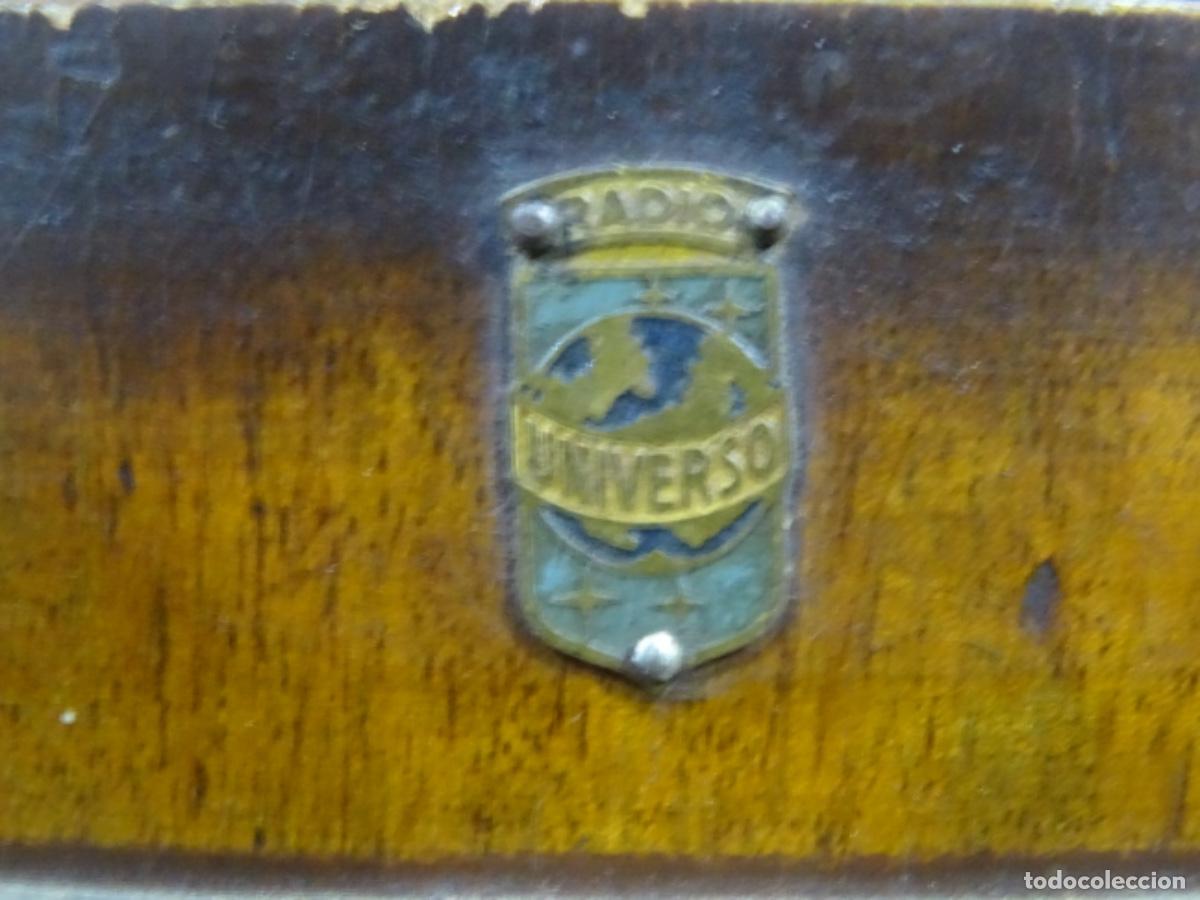 Radios antiguas: ANTIGUA RADIO UNIVERSO DE V&Aacute;LVULAS - Foto 7