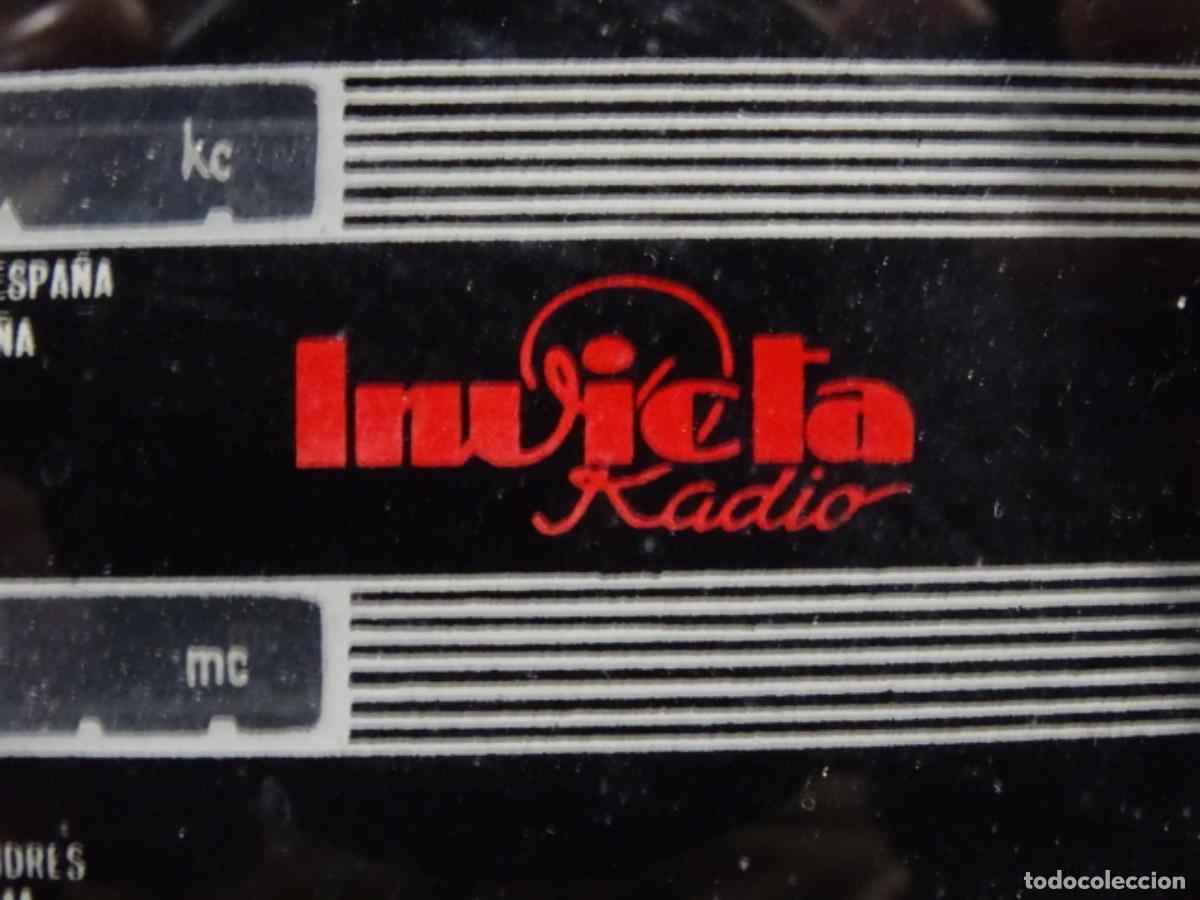 Radios antiguas: ANTIGUA RADIO INVICTA DE V&Aacute;LVULAS - Foto 6