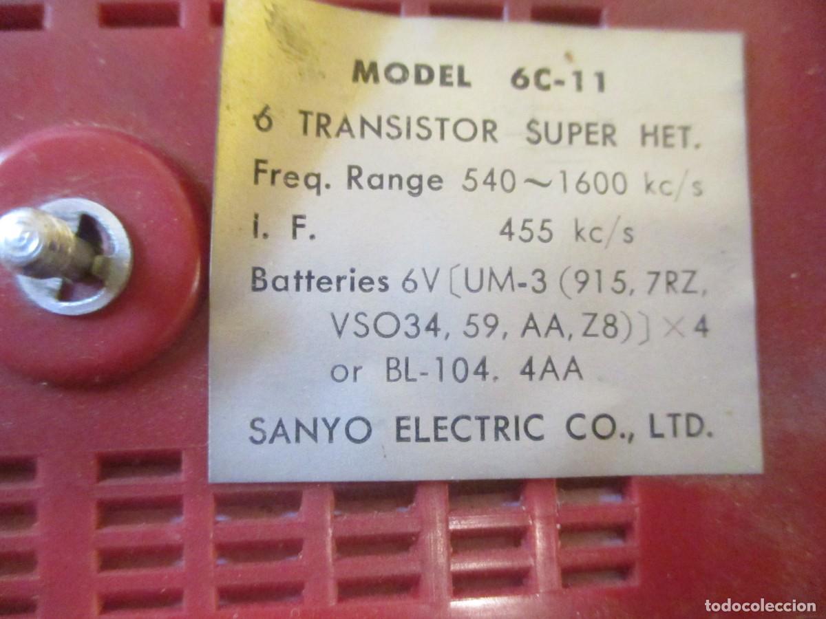 1- Reparación de Radio SANYO mod. 6 C-11 All Transistor De Luxe 