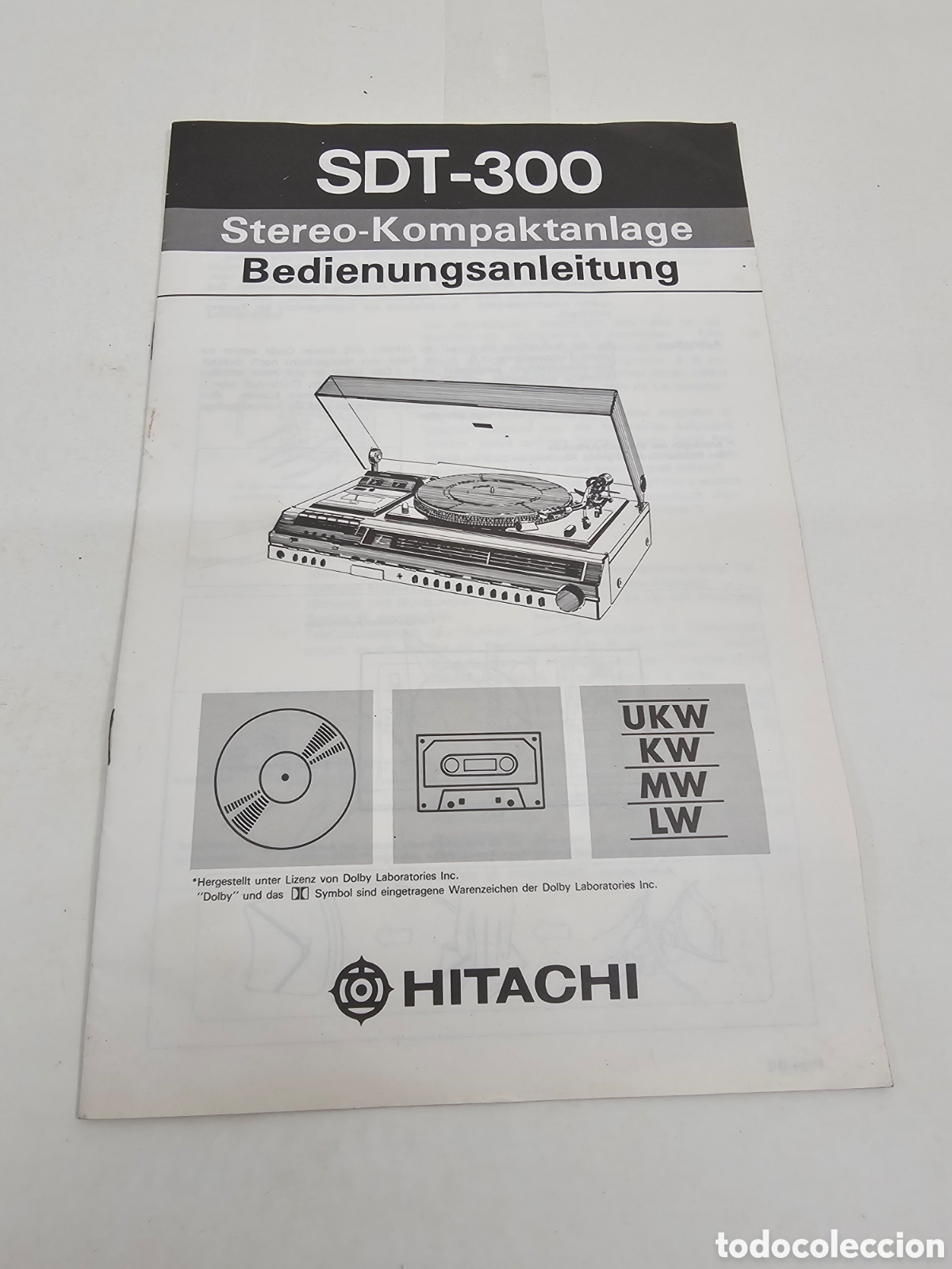 Radios antiguas: Manual centro musical stereo Hitachi STD-300 - Foto 1