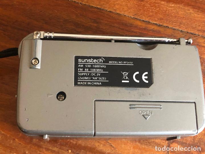 Radios antiguas: RADIO TRANSISTOR SUNSTECH FUNCIONANDO - Foto 2