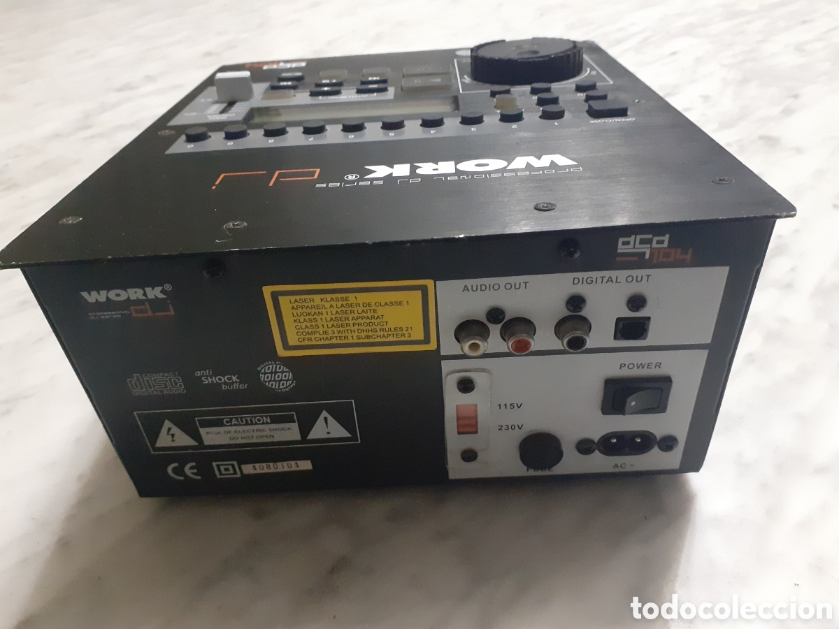 Radios antiguas: CDJ WORK DJ REPRODUCTOR CD PROFESIONAL SERIES DCD104 player - Foto 6