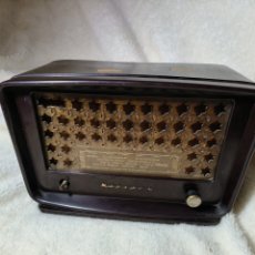 Radios antiguas: RADIO MARCONI DE BAQUELITA Y VÁLVULAS