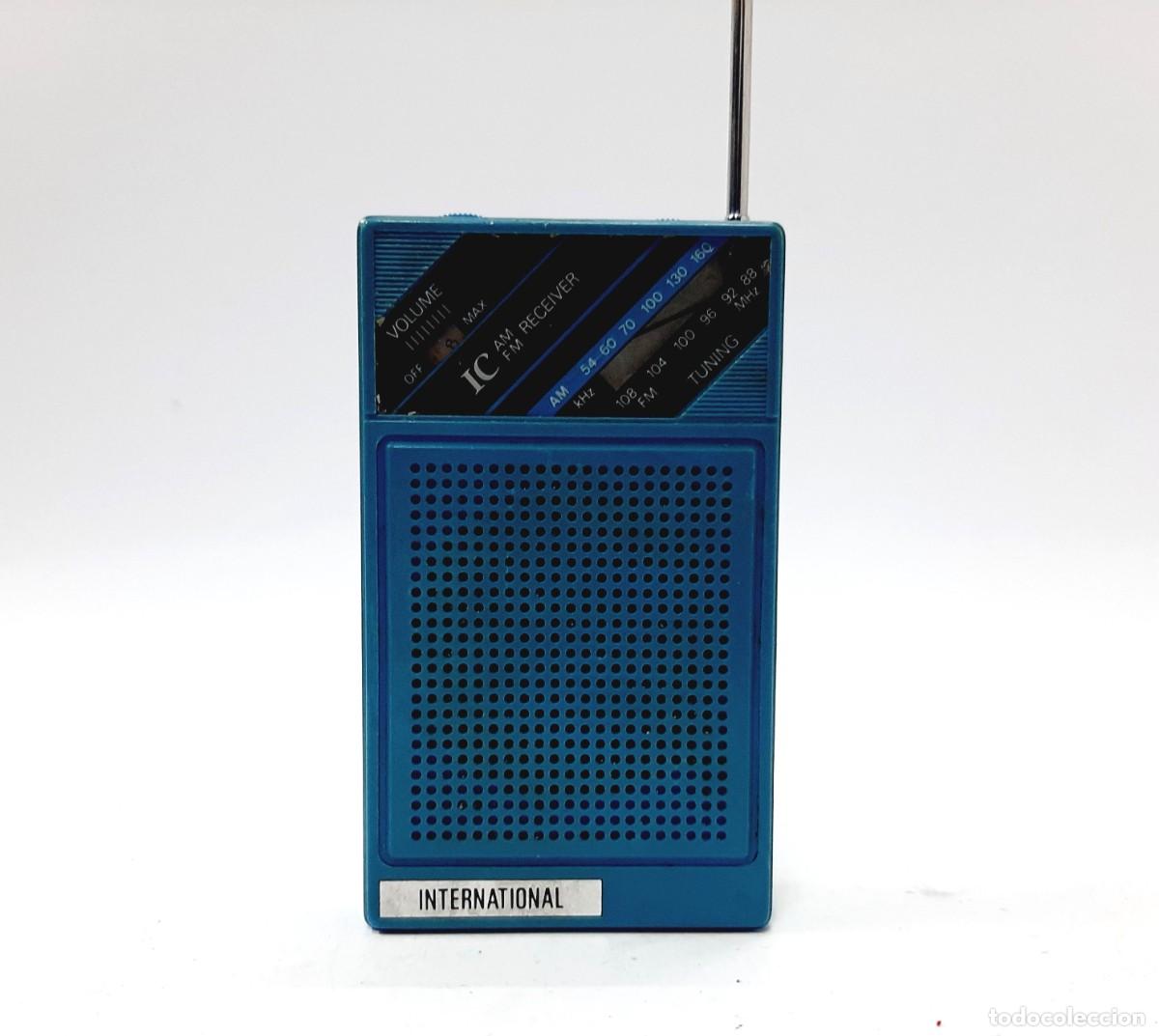 Alte Radios: Vintage International Model IC, receptor AM/FM, radio transistor de bolsillo (8.5)