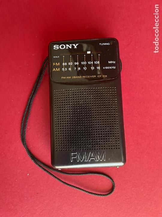 Radios antiguas: RADIO TRANSISTOR SONY - ICF-S14 (FUNCIONA) - VINTAGE - Foto 6