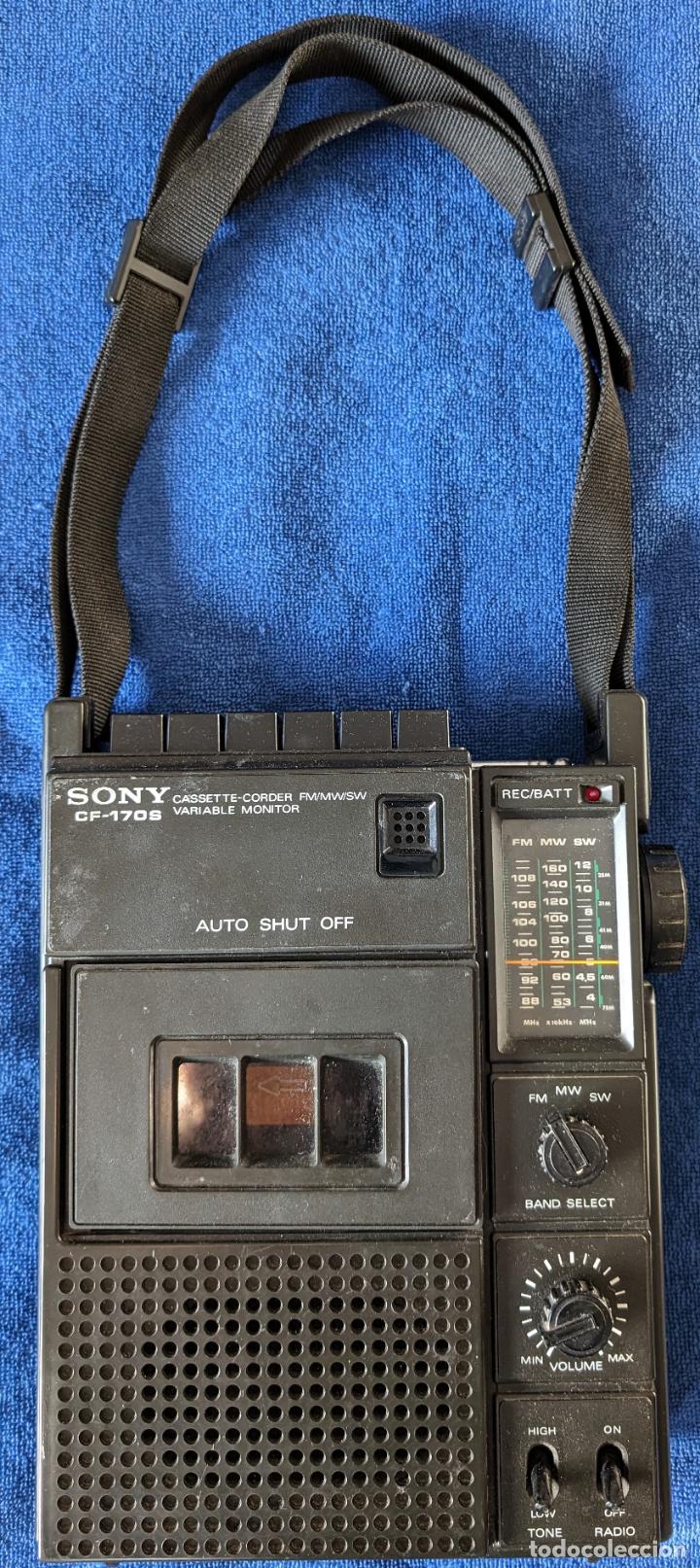 Radios antiguas: Radio cassette SONY CF 170S &iexcl;Funcionando! - Foto 1