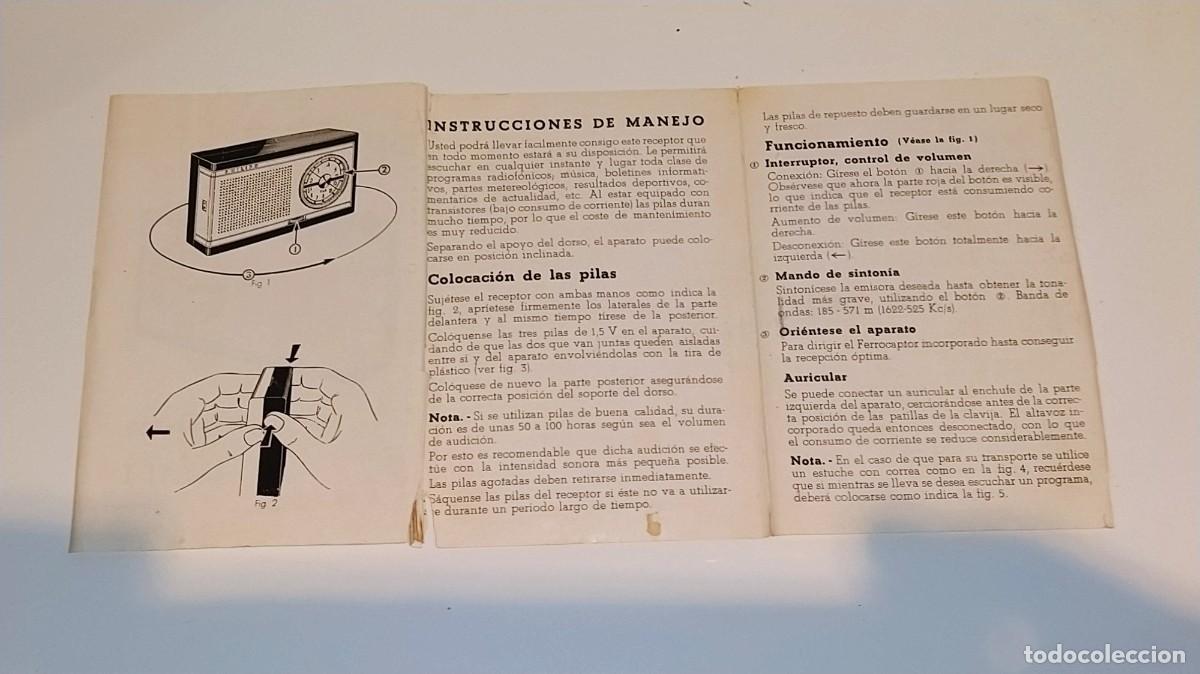 Radios antiguas: BONITO Y RARO TRANSISTOR PHILIPS L1E11T DE LOS 60 &iexcl;&iexcl;&iexcl;&iexcl;FUNCIONA!!!. - Foto 13