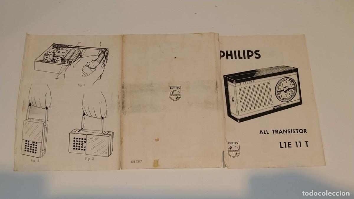 Radios antiguas: BONITO Y RARO TRANSISTOR PHILIPS L1E11T DE LOS 60 &iexcl;&iexcl;&iexcl;&iexcl;FUNCIONA!!!. - Foto 14