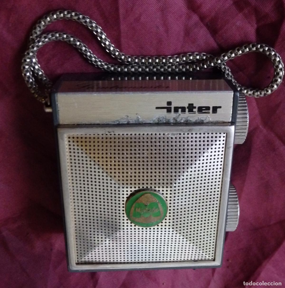Radios antiguas: MICRO TRANSISTOR ESPA&Ntilde;OL INTER CON PUBLICIDAD DE MIRINDA - Foto 1