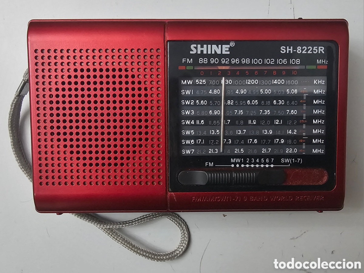 Radios antiguas: RADIO TRANSISTOR SHINE SH-8225R COMO NUEVO - Foto 1