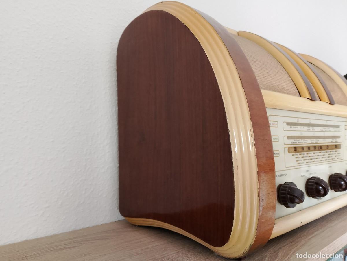 Radios antiguas: RADIO ANTIGUA DE MADERA A V&Aacute;LVULAS - Foto 3