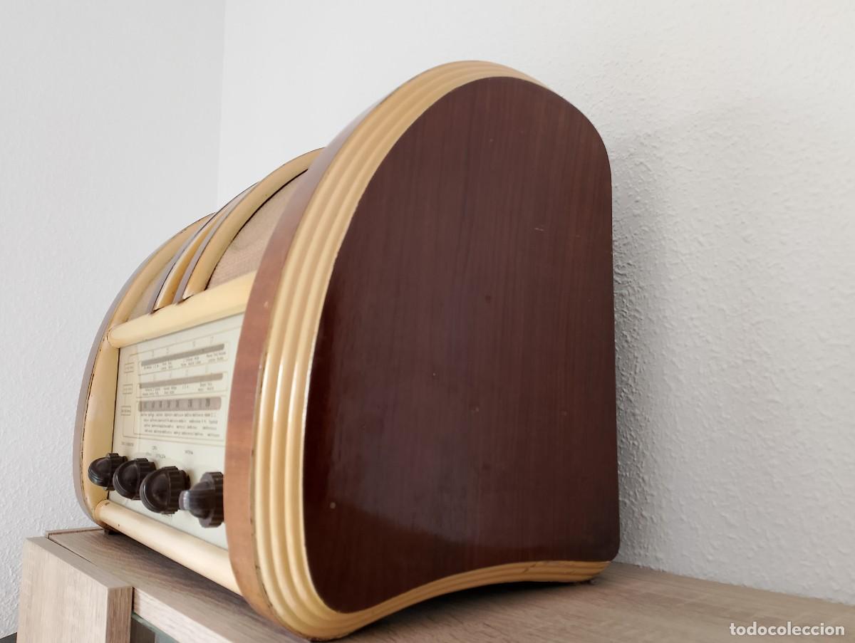 Radios antiguas: RADIO ANTIGUA DE MADERA A V&Aacute;LVULAS - Foto 4