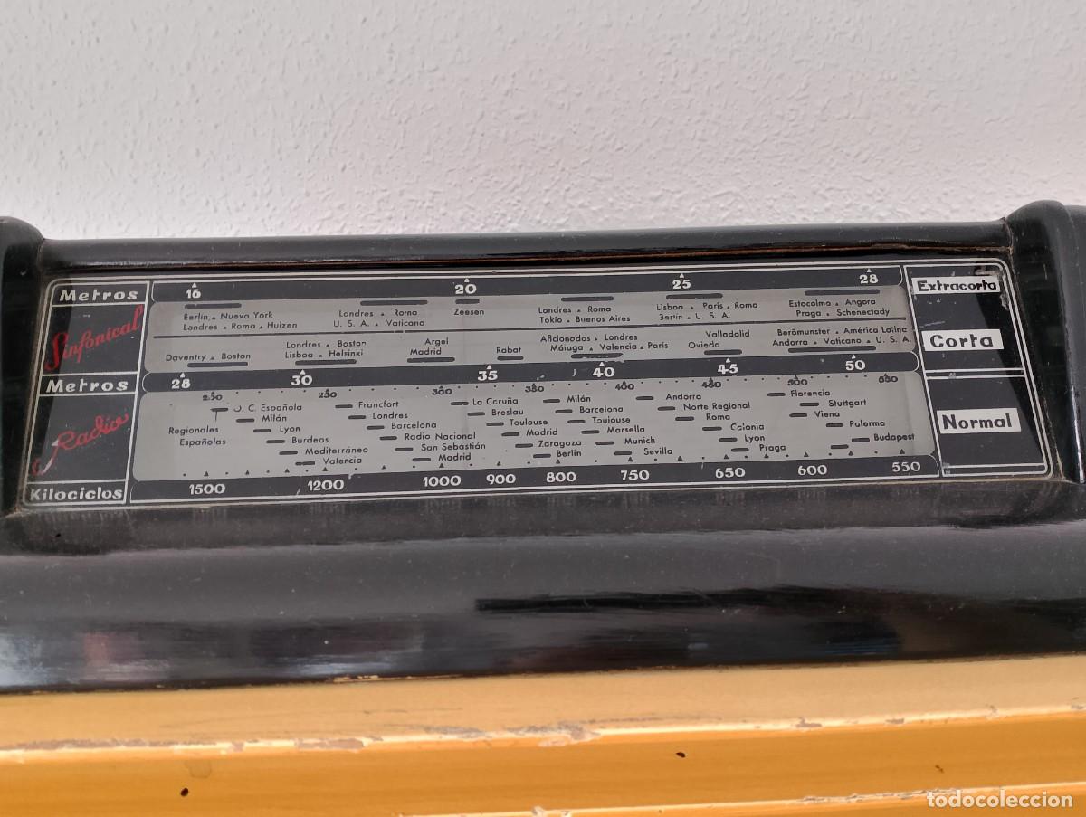 Radios antiguas: RADIO ANTIGUA DE MADERA A V&Aacute;LVULAS - Foto 4