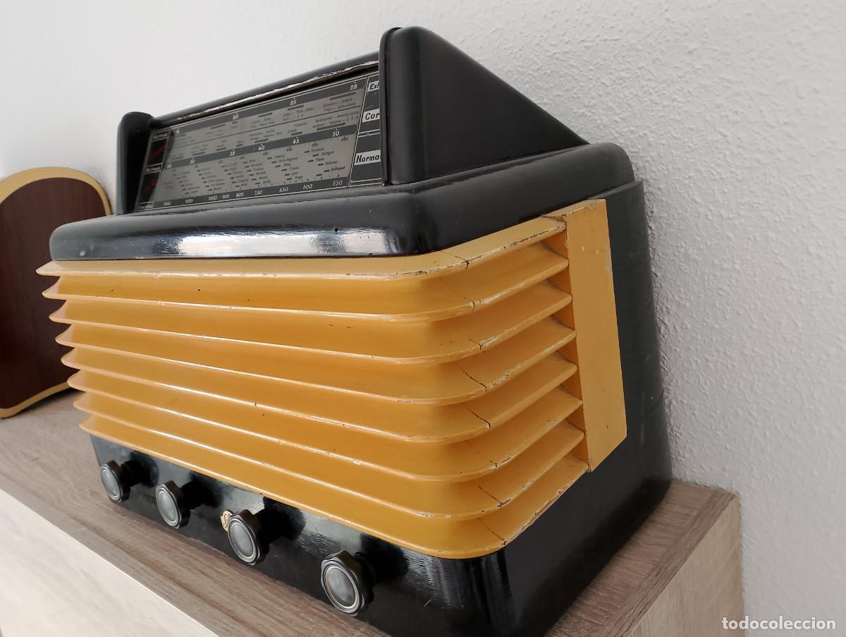 Radios antiguas: RADIO ANTIGUA DE MADERA A V&Aacute;LVULAS - Foto 6