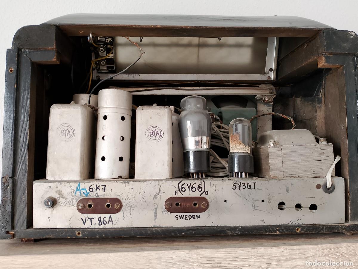 Radios antiguas: RADIO ANTIGUA DE MADERA A V&Aacute;LVULAS - Foto 7