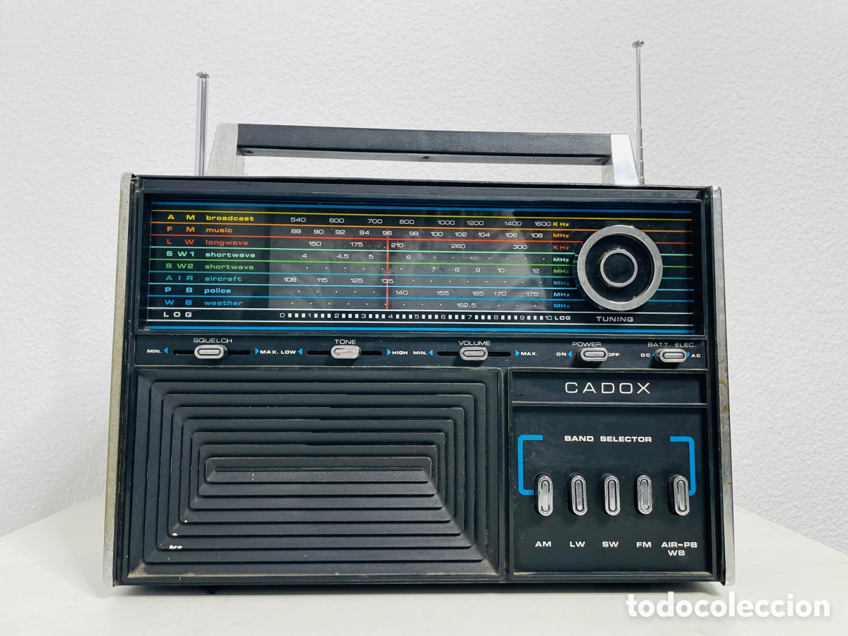 Radios antiguas: Cadox Multiband Radio Receiver 1970 - Foto 3
