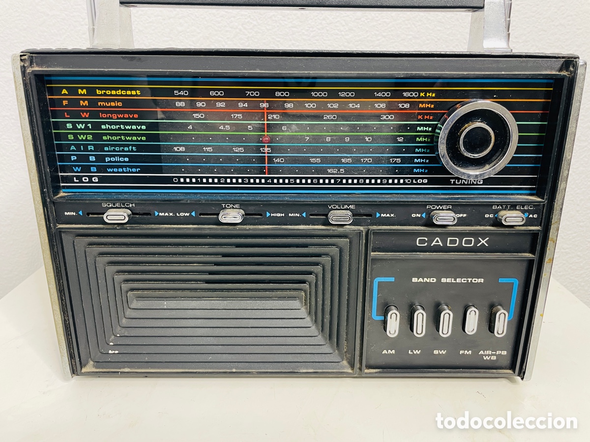 Radios antiguas: Cadox Multiband Radio Receiver 1970 - Foto 4