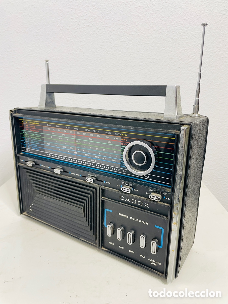 Radios antiguas: Cadox Multiband Radio Receiver 1970 - Foto 8