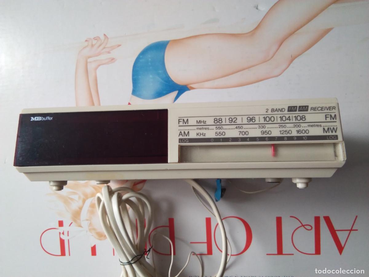 Radios antiguas: RADIO TRANSISTOR PHILIPS ELECTRONIC CLOCK D3140 - Foto 4