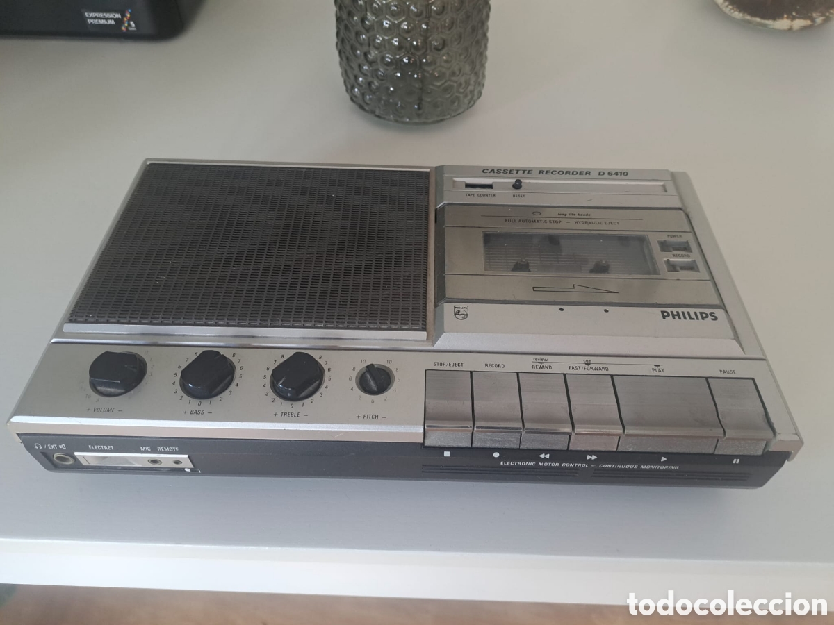 Radios antiguas: Reproductor Cassette grabador Philips D6410 - Foto 2