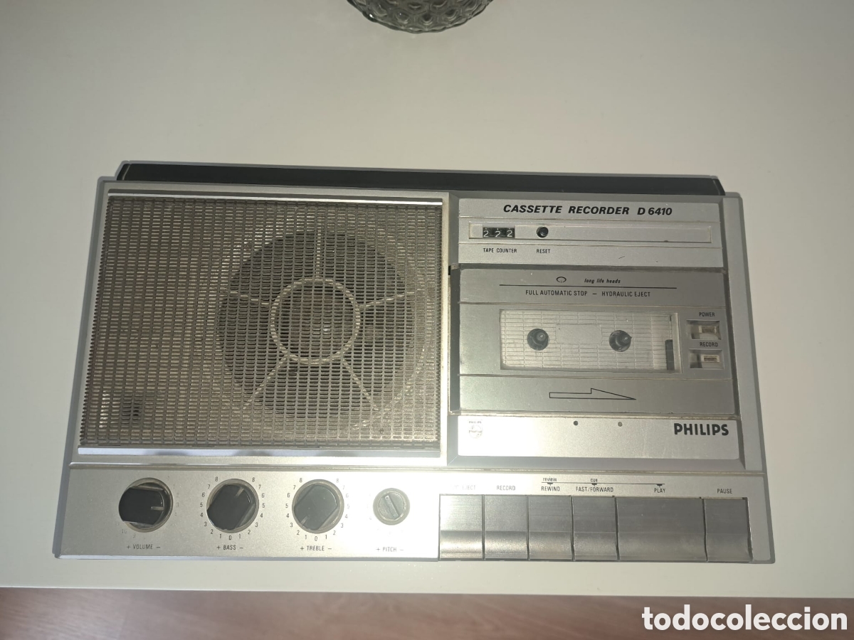Radios antiguas: Reproductor Cassette grabador Philips D6410 - Foto 1
