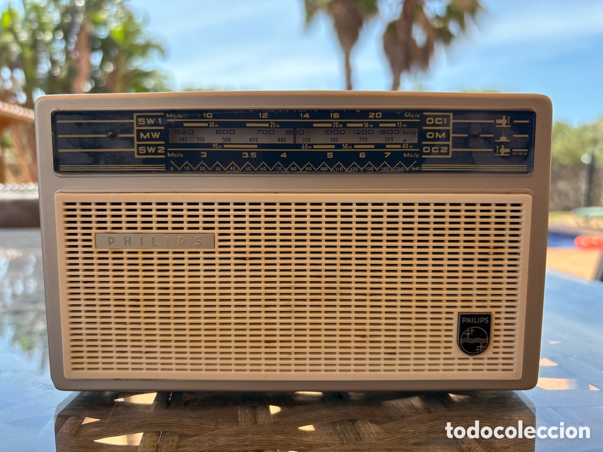 Radios antiguas: Radio portable OM/OC Philips PK 937 37 - Foto 1
