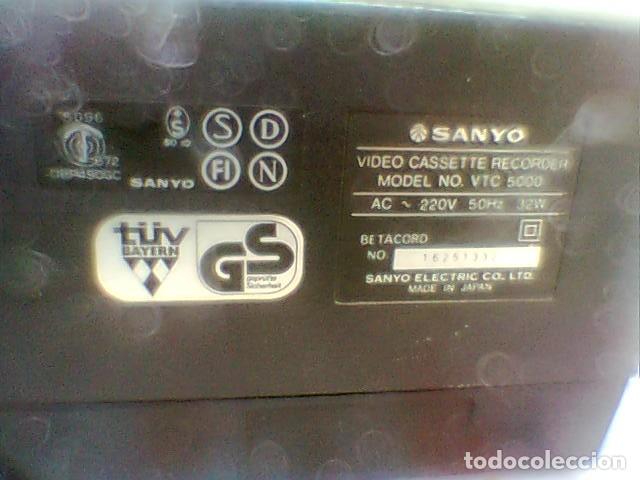 Radios antiguas: Beta Reproductor Sanyo VTC 5000 (1982) - Foto 10