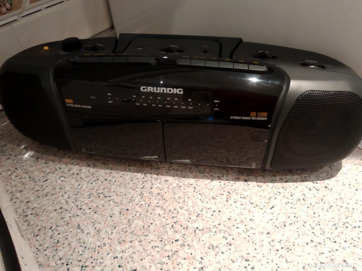 Radios antiguas: RADIO CASSETTE DOBLE GRUNDIG RR 1265 - Foto 4