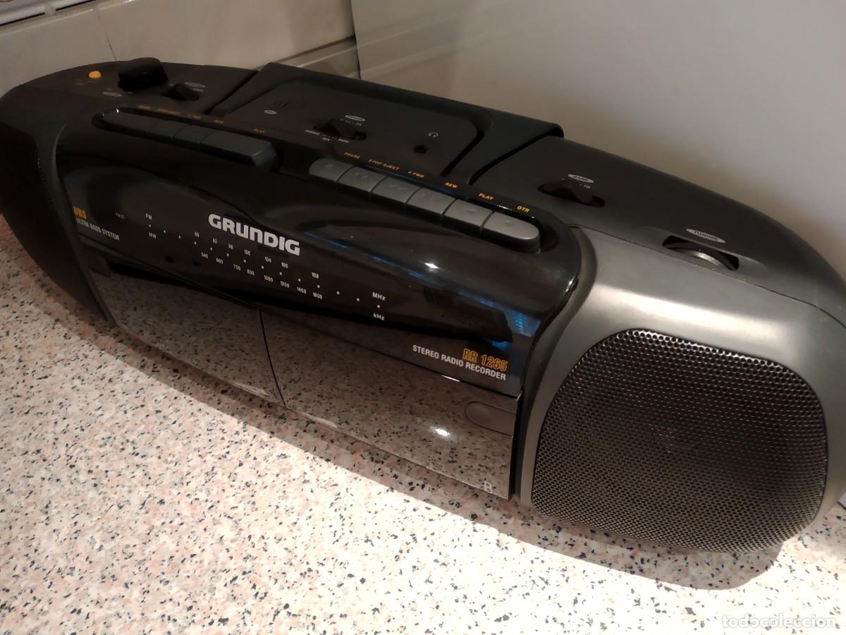 Radios antiguas: RADIO CASSETTE DOBLE GRUNDIG RR 1265 - Foto 7