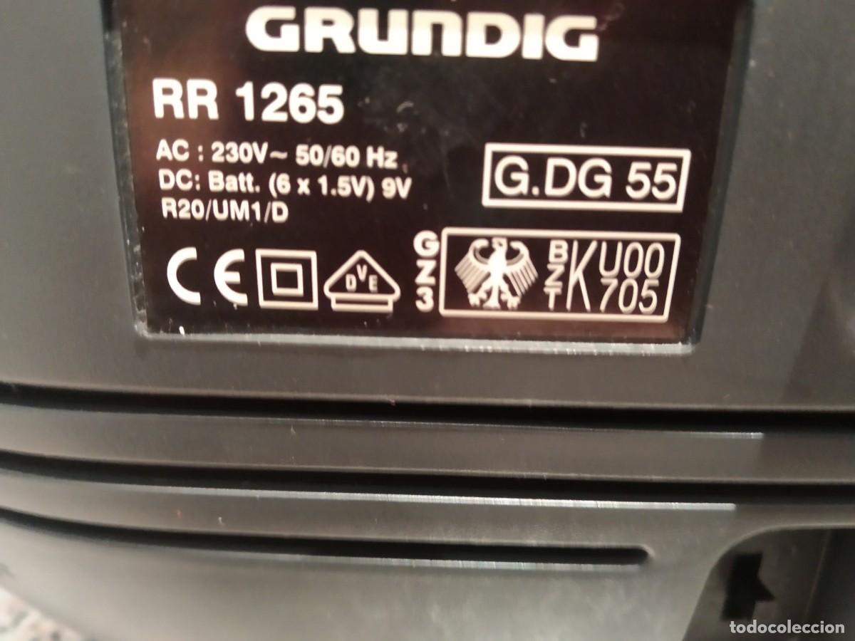 Radios antiguas: RADIO CASSETTE DOBLE GRUNDIG RR 1265 - Foto 16