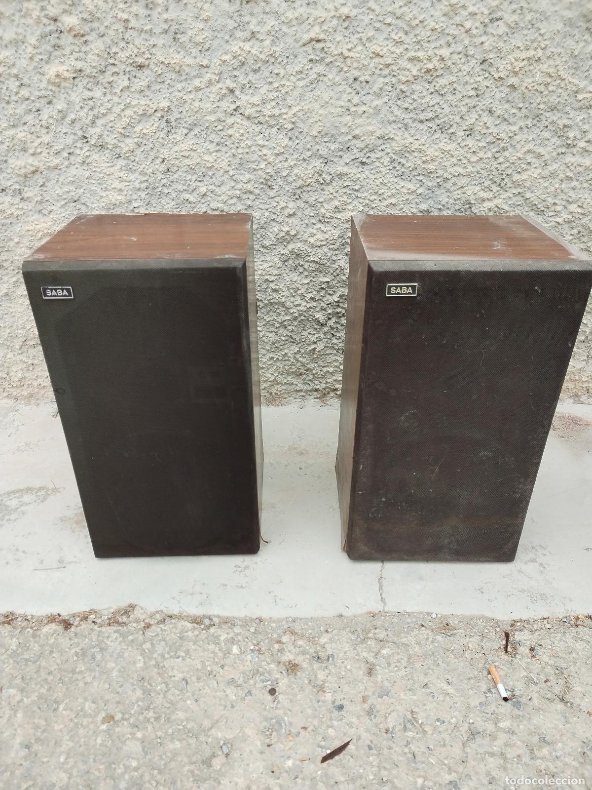 Radios antiguas: 2 altavoces vintage saba - Foto 4