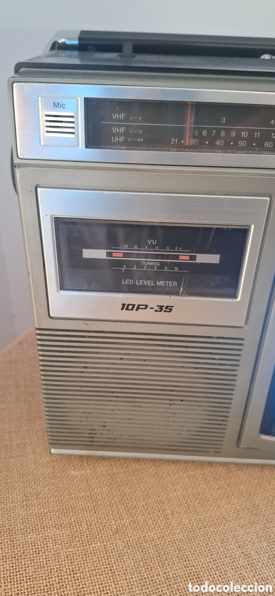 Radios antiguas: Radio cassete con televisi&oacute;n SHARP 10P-35. - Foto 7